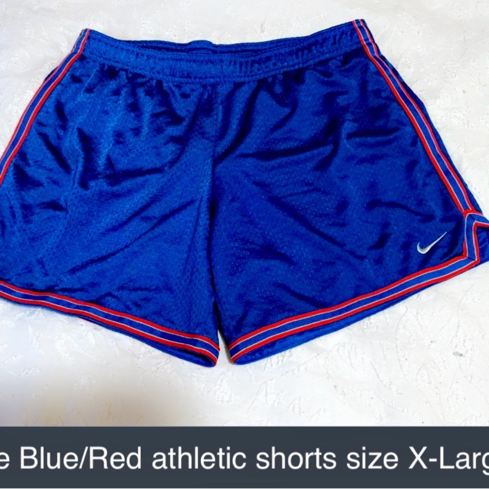Nike Royal Blue Shorts with Crimson Accents